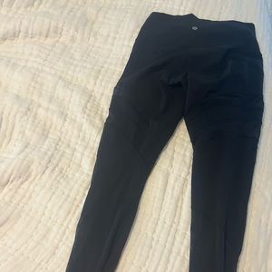 Lululemon leggings with cut out details